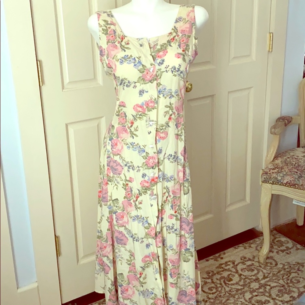 Floral maxi summer dress